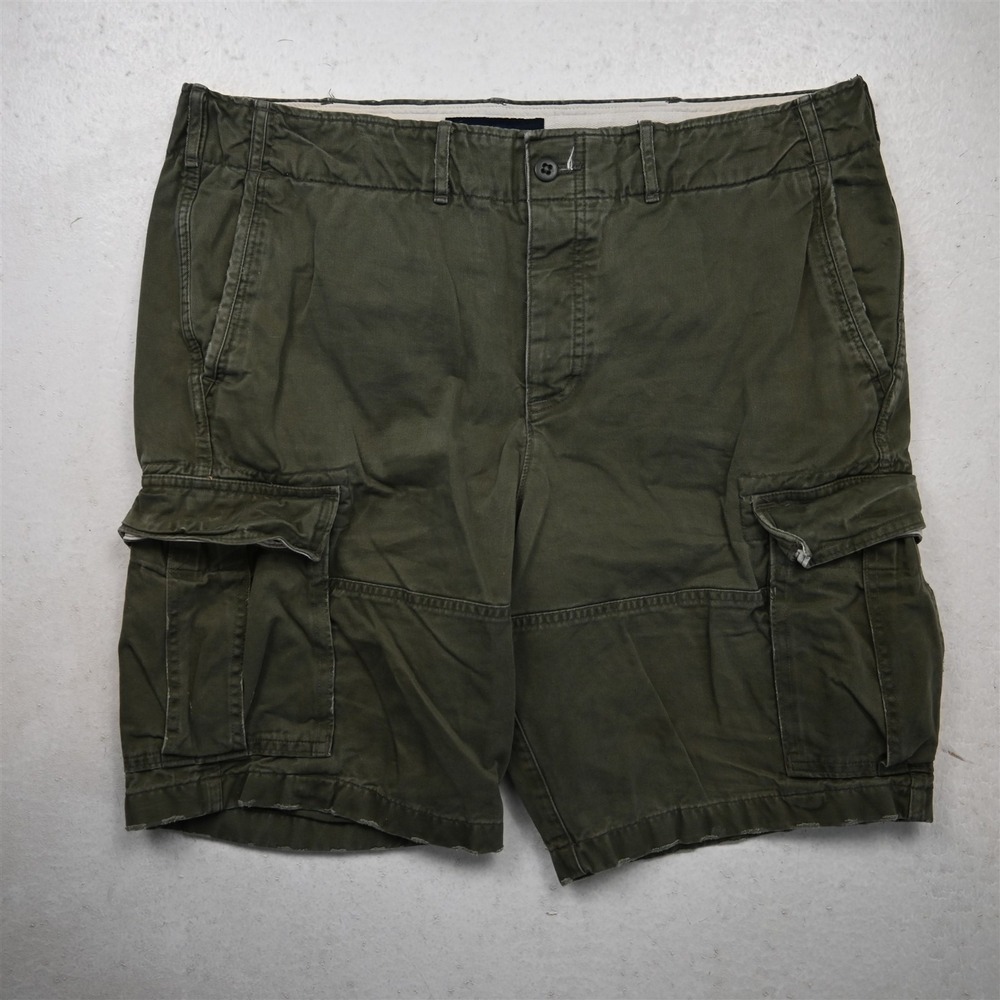 Abercrombie & Fitch 36x10.5" Green Drawstring Cargo Mens Shorts